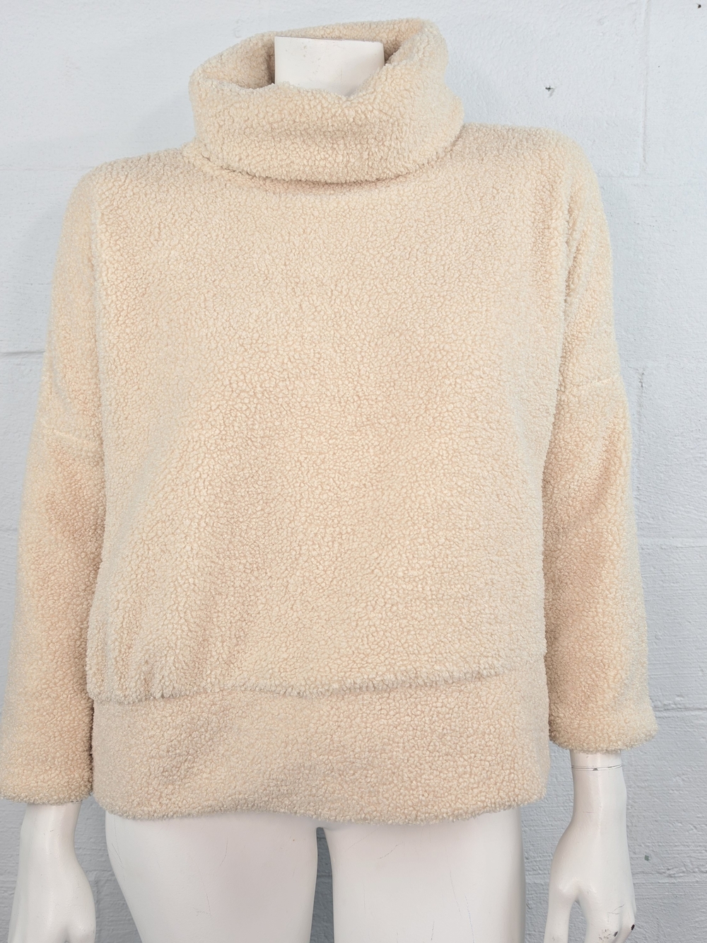 Tuckernuck Cream Teddy Turtleneck Pullover